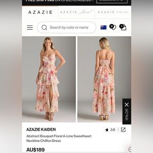 Azazie Floral Dress